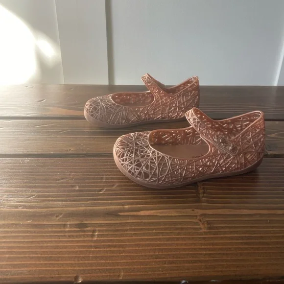 Mini Melissa Gold Campana Shoes Mary Jane - Picture 3 of 4